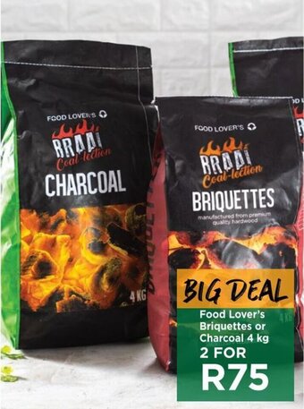 Food Lover's Market Food Lover's Briquettes or Charcoal 4kg offer