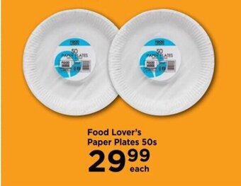 Food Lover's Paper Plates 50s