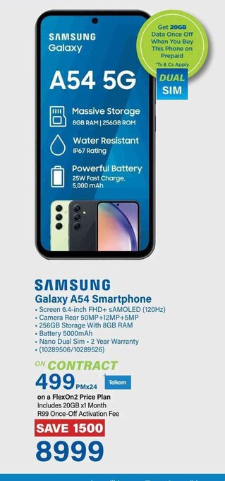 Incredible Connection SAMSUNG Galaxy A54 Smartphone offer