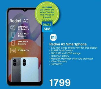 Incredible Connection Redmi A2 Smartphone offer