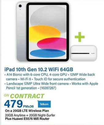 Incredible Connection iPad 10th Gen 10.2 WiFi 64GB offer