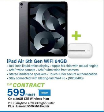 Incredible Connection iPad Air 5th Gen WiFi 64GB offer