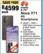 Huawei 6.75 nova y71 4g smartphone-each