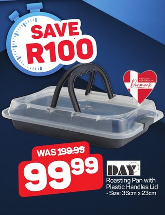 Pick n Pay DAY Roasting Pan with Plastic Handles Lid offer
