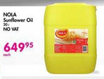Makro NOLA Sunflower Oil 20L offer