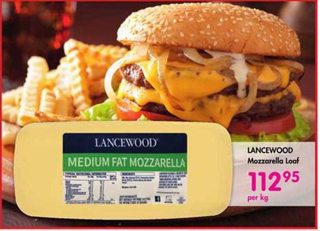 LANCEWOOD Mozzarella Loaf offer at Makro