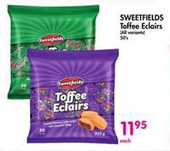 Makro SWEETFIELDS Toffee Eclairs 50's offer
