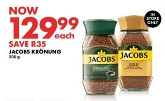 Woolworths JACOBS KRÖNUNG 200g offer