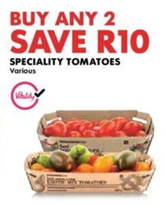 Woolworths SPECIALITY TOMATOES offer