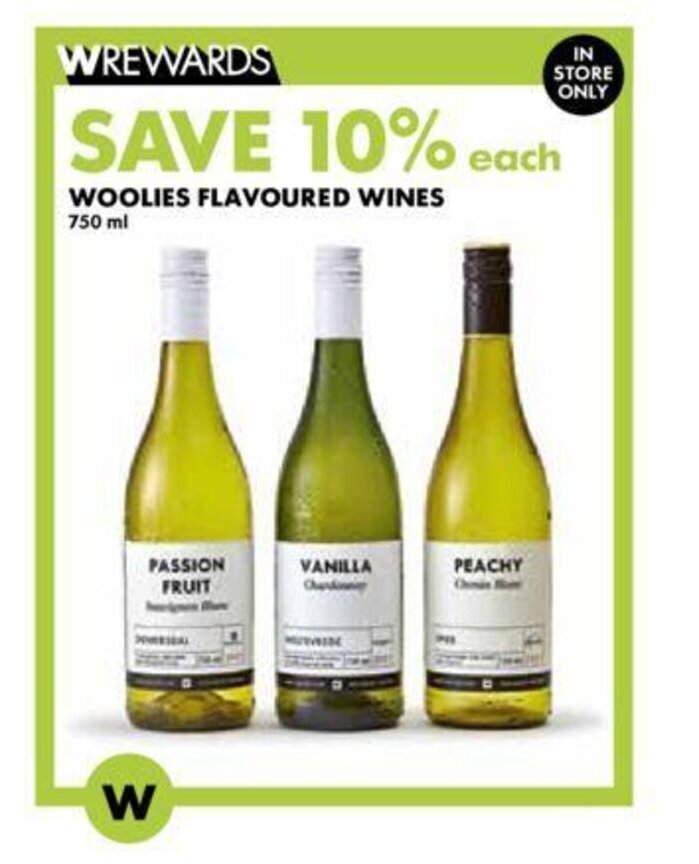 WOOLIES FLAVOURED WINES 750ml offer at Woolworths