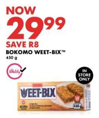 Woolworths BOKOMO WEET-BIX 450g offer