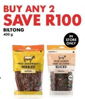 Woolworths BILTONG 400g offer