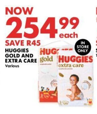 Woolworths HUGGIES GOLD AND EXTRA CARE offer