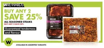 ALL SEASONED STEAKS