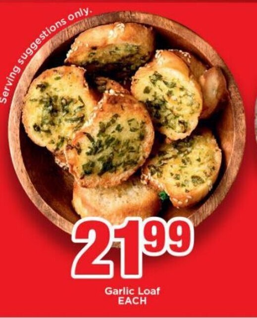 Garlic Loaf EACH offer at OK Grocer