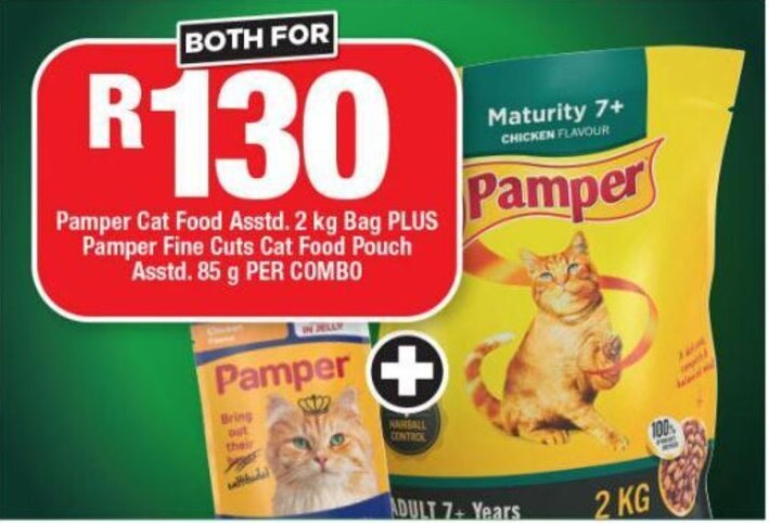 Pampers shop cat food