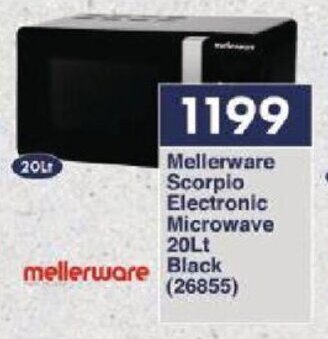 President Hyper Mellerware Scorpio Electronic Microwave 20Lt Black offer