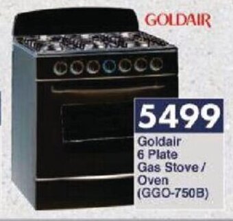 President Hyper Goldair 6 Plate Gas Stove/ Oven offer