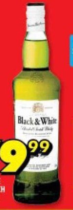 Shoprite BLACK & WHITE BLENDED SCOTCH WHISKY 750ml offer