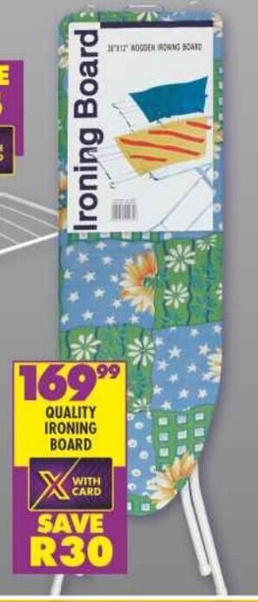 Shoprite QUALITY IRONING BOARD offer