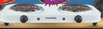 Shoprite ESSENTIALS TWIN SPIRAL HOT PLATE offer