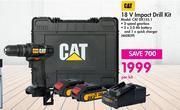 Makro Cat 18v impact drill kit cat dx155.1-per kit offer