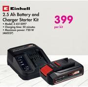 Makro Einhell 2.5ah battery & charger starter kit z-4512097-per kit offer