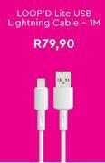 Edgars Loop'd lite usb lighting cable 1m offer