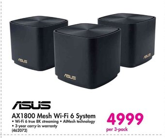 Makro ASUS AX1800 Mesh Wi-Fi 6 System offer