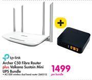 Makro tp-link Archer C50 Fibre Router plus Volkano Sustain Mini UPS Bundle offer