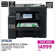 Makro Epson ecotank l6550 4 in 1 printer 429643 offer