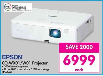 Makro EPSON CO-WX01/W01 Projector offer