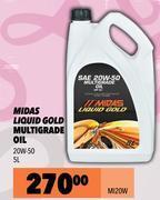 Midas Midas liquid gold multigrade oil 20w-50 mi20w-5l offer