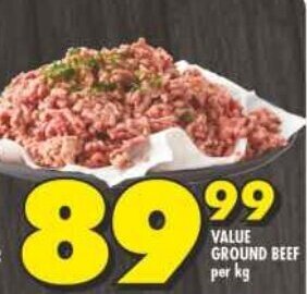 Shoprite VALUE GROUND BEEF per kg offer