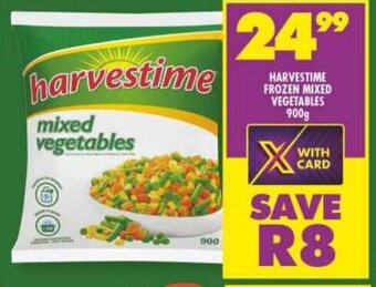 Shoprite HARVESTIME FROZEN MIXED VEGETABLES 900g offer
