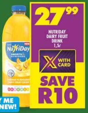 Shoprite NUTRIDAY DAIRY FRUIT 1,5L offer