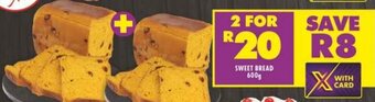 Shoprite SWEET BREAD 600g offer