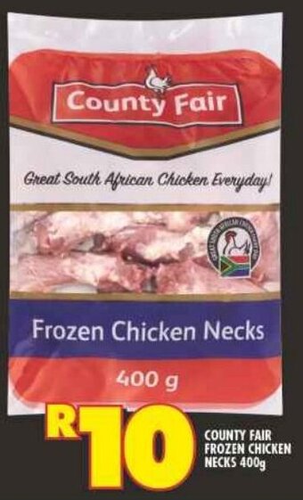 Shoprite COUNTY FAIR FROZEN CHICKEN NECKS 400g offer