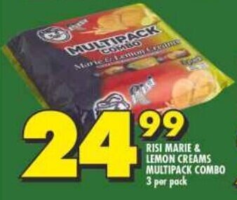 Shoprite RISI MARIE & LEMON CREAMS MULTIPACK COMBO 3 per pack offer