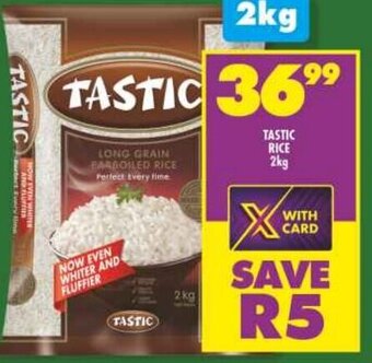 Shoprite TASTIC RICE 2kg offer