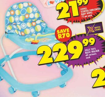 Shoprite JOLLY TOTS BASIC WALKER all variants each offer