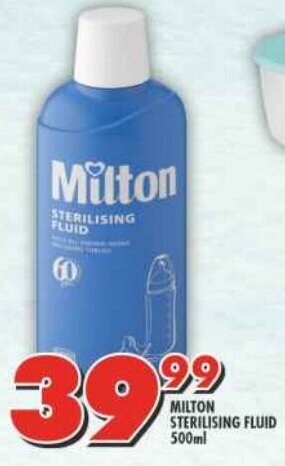 MILTON STERILISING FLUID 500ml