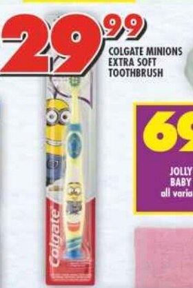 COLGATE MINIONS EXTRA SOFT TOOTHBRUSH