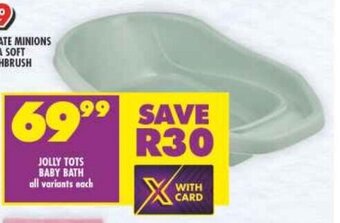 Shoprite JOLLY TOTS BABY BATH offer