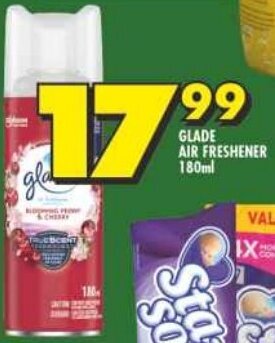Shoprite GLADE AIR FRESHENER 180ml offer