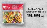 Food Lover's Market Food lover's crisp & crunchy stir fry bags-375g each offer