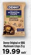 Food Lover's Market Denny original or bbq mushroom crisps-25g each offer