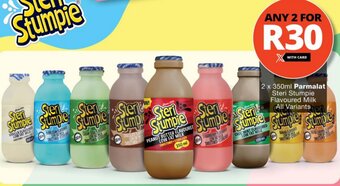 Checkers 2 x 350ml Parmalat Steri Stumpie Flavoured Milk All Variants offer