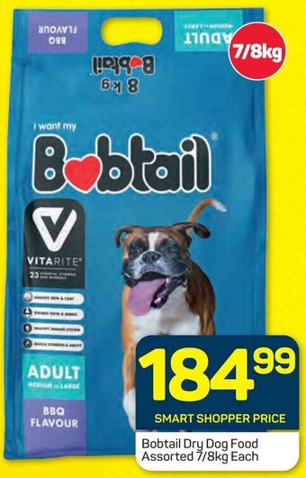 Pick n Pay Bobtail Dry Dog Food Assorted 7/8kg Each offer