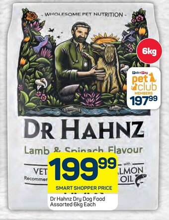Pick n Pay Dr Hahnz Dry Dog Food Assorted 6kg Each offer